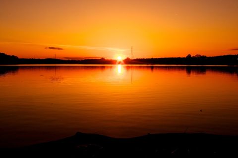 Tims Ford Lake at sunset, Winchester shore